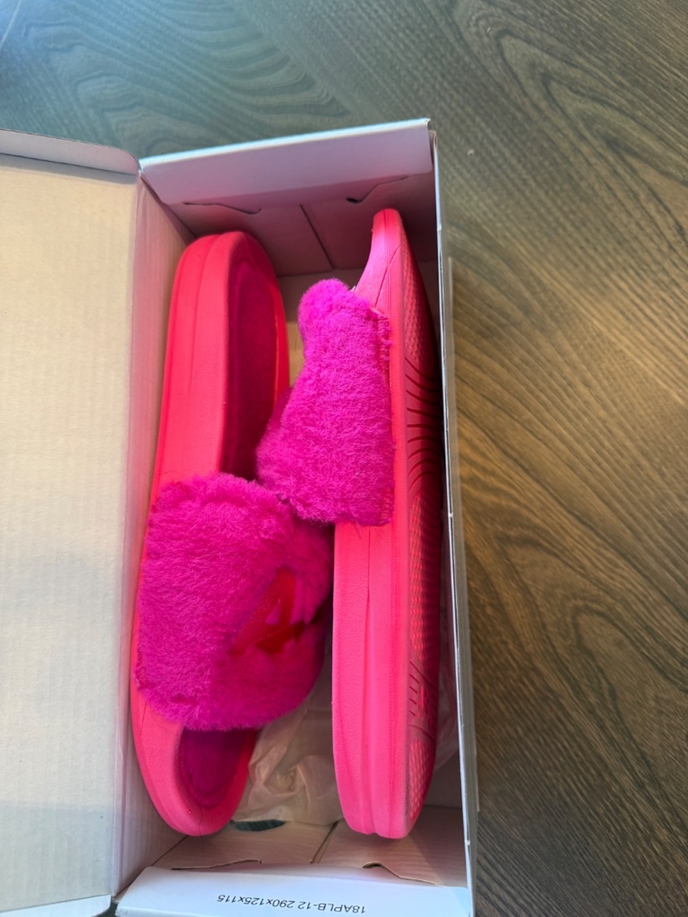 APL  Shearling Slide Neon Pink  10 - Picture 2 of 6